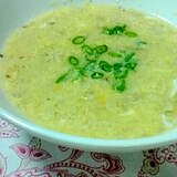 塩麹きのこの 中華風たまごスープ